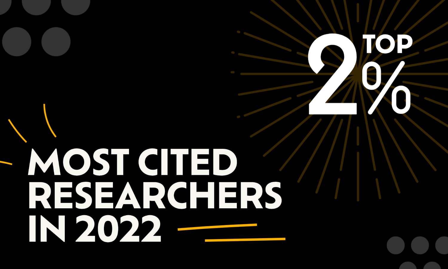 Top 2 percent most cited researchers in 2022